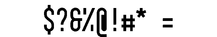 GarajeMonospace0703 Bold Font OTHER CHARS