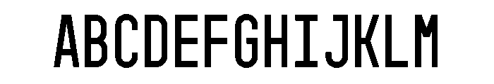 GarajeMonospace0703 Bold Font UPPERCASE