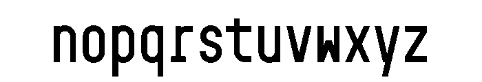 GarajeMonospace0703 Bold Font LOWERCASE