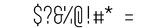 GarajeMonospace0703 Book Font OTHER CHARS
