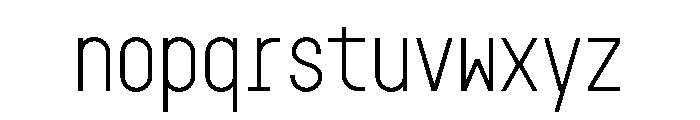 GarajeMonospace0703 Book Font LOWERCASE