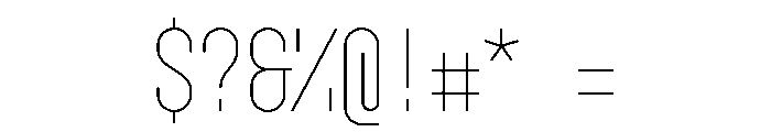 GarajeMonospace0703 Light Font OTHER CHARS