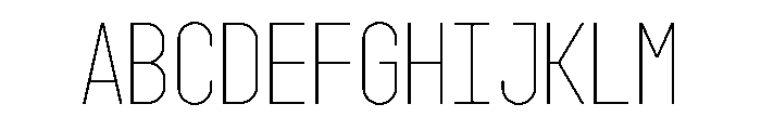 GarajeMonospace0703 Light Font UPPERCASE