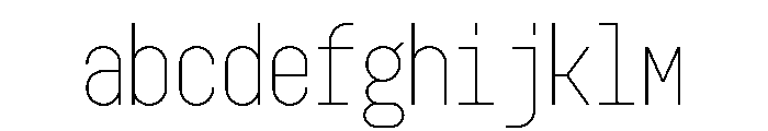 GarajeMonospace0703 Light FONT