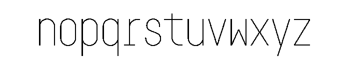 GarajeMonospace0703 Light Font LOWERCASE