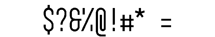 GarajeMonospace0703 Medium Font OTHER CHARS