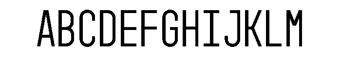 GarajeMonospace0703 Medium Font UPPERCASE