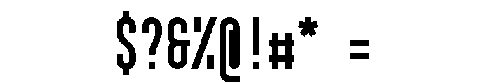 GarajeMonospace0803 Black Font OTHER CHARS