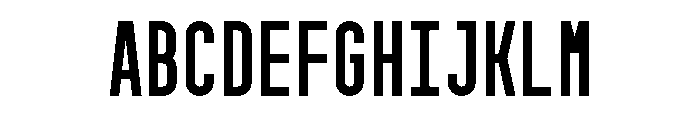 GarajeMonospace0803 Black Font UPPERCASE
