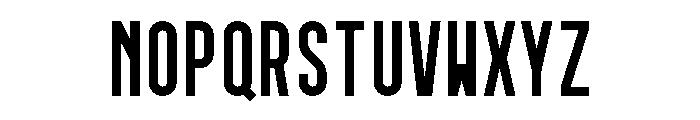 GarajeMonospace0803 Black Font UPPERCASE