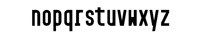 GarajeMonospace0803 Black Font LOWERCASE