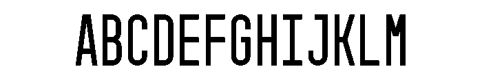 GarajeMonospace0803 Bold Font UPPERCASE