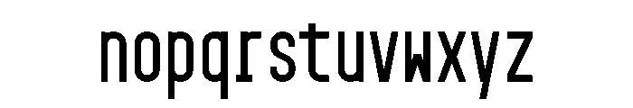 GarajeMonospace0803 Bold Font LOWERCASE