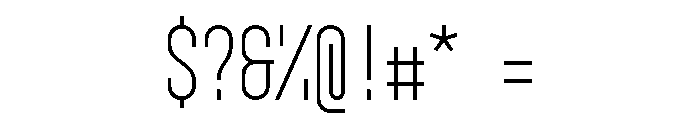 GarajeMonospace0803 Book Font OTHER CHARS