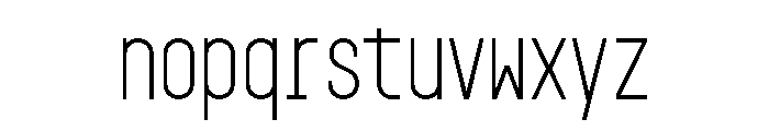 GarajeMonospace0803 Book Font LOWERCASE