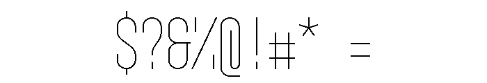 GarajeMonospace0803 Light Font OTHER CHARS