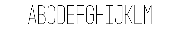 GarajeMonospace0803 Light Font UPPERCASE