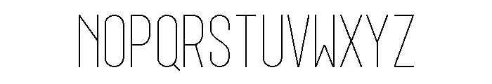 GarajeMonospace0803 Light Font UPPERCASE