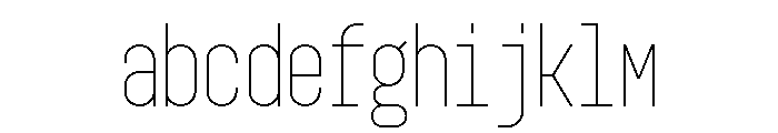 GarajeMonospace0803 Light FONT