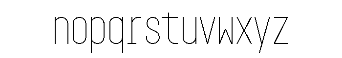 GarajeMonospace0803 Light Font LOWERCASE