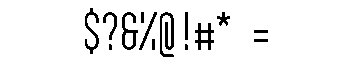 GarajeMonospace0803 Medium Font OTHER CHARS