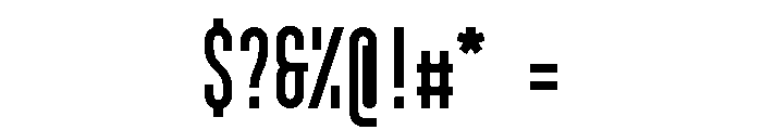 GarajeMonospace0903 Black Font OTHER CHARS