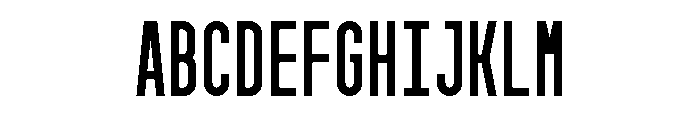 GarajeMonospace0903 Black Font UPPERCASE