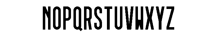 GarajeMonospace0903 Black Font UPPERCASE