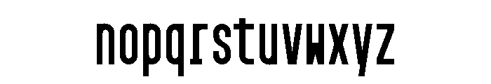 GarajeMonospace0903 Black Font LOWERCASE