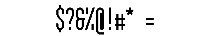 GarajeMonospace0903 Bold Font OTHER CHARS