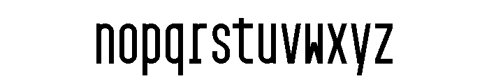 GarajeMonospace0903 Bold Font LOWERCASE