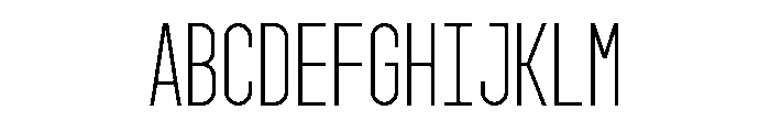 GarajeMonospace0903 Book Font UPPERCASE