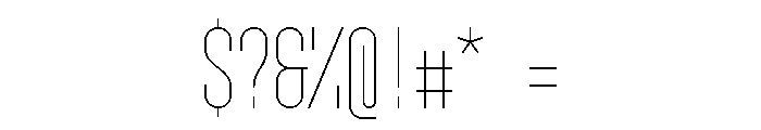 GarajeMonospace0903 Light Font OTHER CHARS