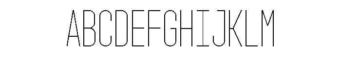 GarajeMonospace0903 Light Font UPPERCASE