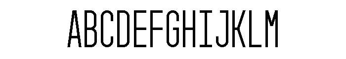 GarajeMonospace0903 Medium Font UPPERCASE