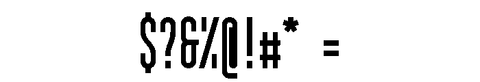 GarajeMonospace1003 Black Font OTHER CHARS