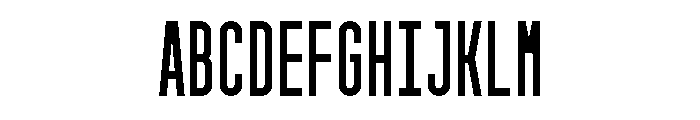 GarajeMonospace1003 Black Font UPPERCASE