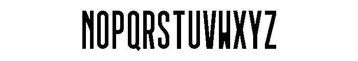 GarajeMonospace1003 Black Font UPPERCASE