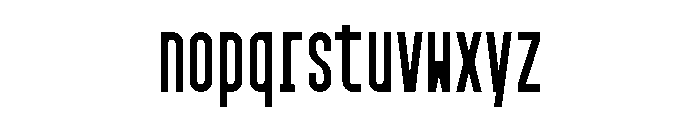 GarajeMonospace1003 Black Font LOWERCASE