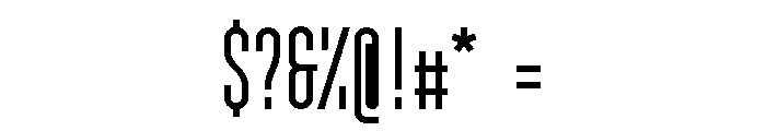 GarajeMonospace1003 Bold Font OTHER CHARS