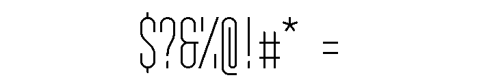 GarajeMonospace1003 Book Font OTHER CHARS