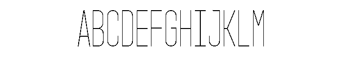 GarajeMonospace1003 Light Font UPPERCASE