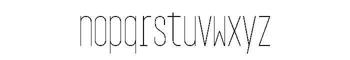 GarajeMonospace1003 Light Font LOWERCASE