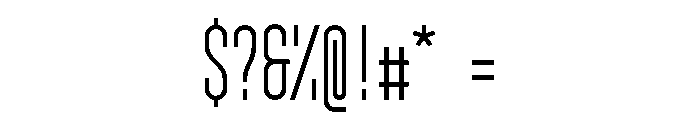 GarajeMonospace1003 Medium Font OTHER CHARS