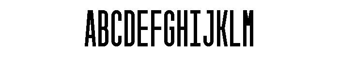GarajeMonospace1103 Black Font UPPERCASE