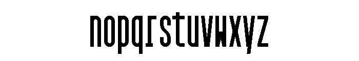 GarajeMonospace1103 Black Font LOWERCASE