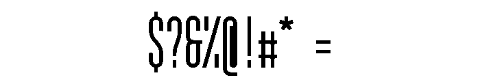GarajeMonospace1103 Bold Font OTHER CHARS