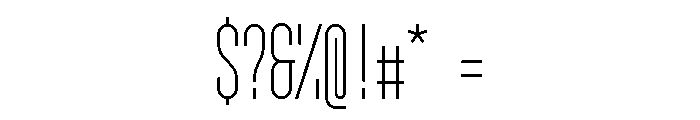 GarajeMonospace1103 Book Font OTHER CHARS