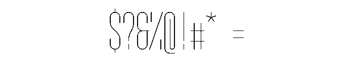 GarajeMonospace1103 Light Font OTHER CHARS