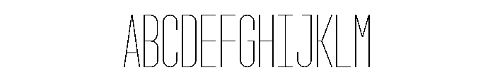GarajeMonospace1103 Light Font UPPERCASE
